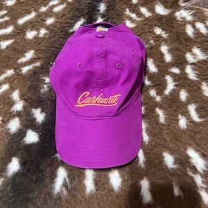 Carhartt Adult Hat Cap Canvas SnapBack Magenta Agate Script Graphic Clas…